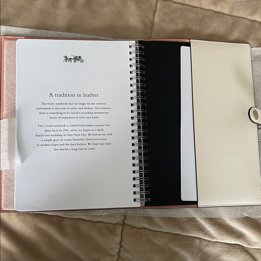 COACH Notebook with Pink Floral Print - Picture 4 of 7